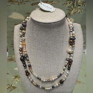 Iris & Lily London Multi-Color Freshwater Pearl 36” Necklace